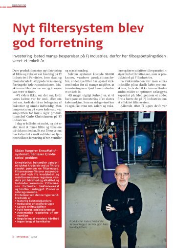 Nyt filtersystem blev god forretning - F.wood-supply.dk