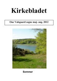 Oue Valsgaard sogne maj- aug. 2012 Sommer - Oue og Valsgaard ...