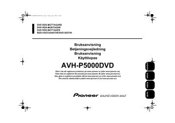 AVH-P5000DVD - Service.pioneer-eur.com - Pioneer