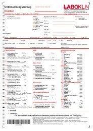 Laboklin Genetic Testing Form Untersuchung bei Verdauun