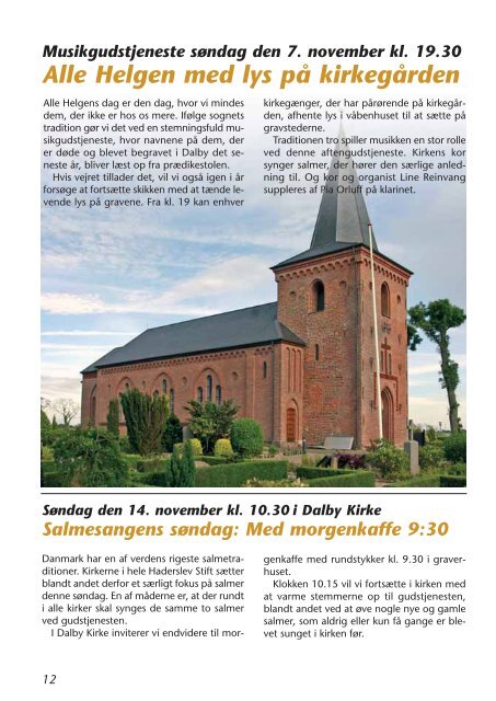 Kirkeblad Dalby Sogn og Kirke September 2010 - Dalby kirke