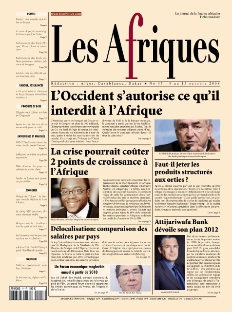 L'Occident s'autorise ce qu'il interdit à l'Afrique