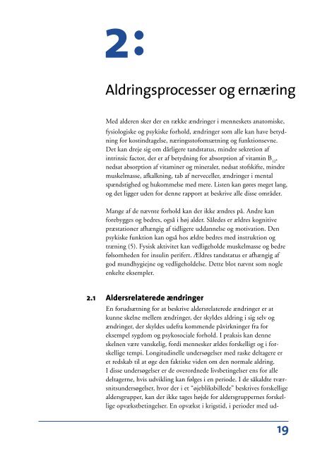 Ernæring og aldring - og Ernæringsrådet