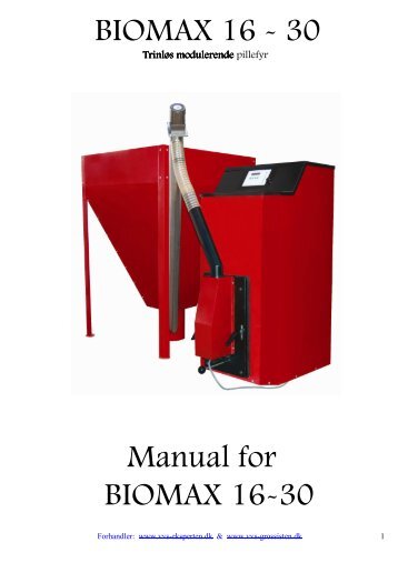 BIOMAX 16 - 30 Manual for BIOMAX 16-30 - VVS-Experten