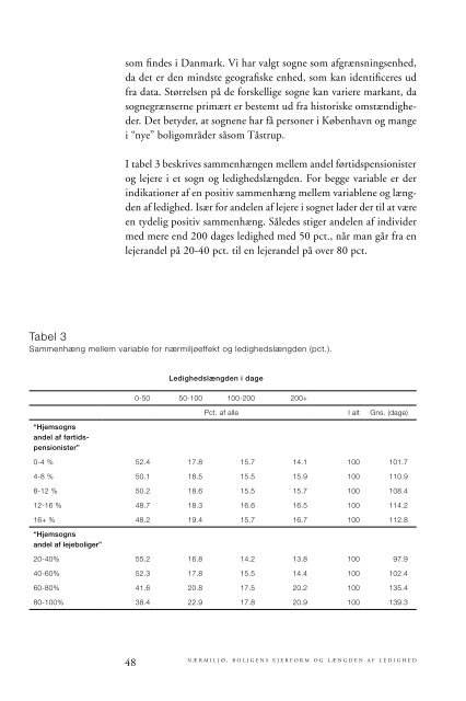 Bolig, mobilitet og marginalisering på arbejdsmarkedet - SFI