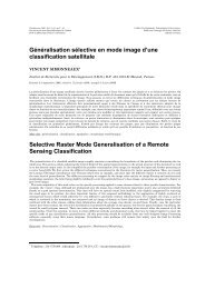 Généralisation sélective en mode image d'une ... - teledetection