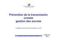 Prévention de la transmission croisée : gestion des excreta - SF2H
