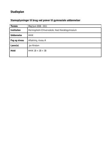 HHX1b-2b-3b - Herningsholm Erhvervsskole