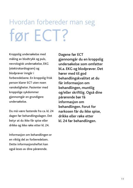 Spørsmål og svar om ECT-behandling - Lundbeck