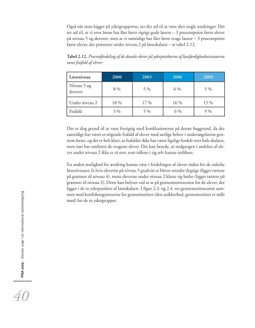 Danske unge i en international sammenligning Bind 1 - Institut for ...