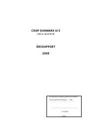 COOP DANMARK A/S ÅRSRAPPORT 2008