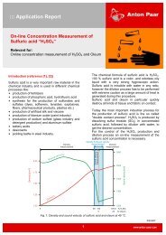 On-line Concentration Measurement of Sulfuric acid - Anton Paar.com