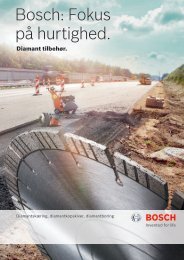 Bosch: Fokus på hurtighed.