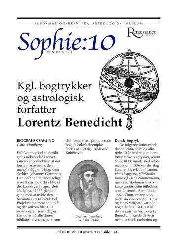 Lorentz Benedicht - Astrologisk Museum