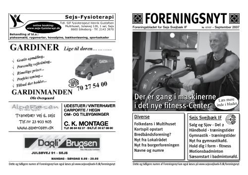 Foreningsnyt nr. 07/2007 - Sejs Svejbæk Idrætsforening