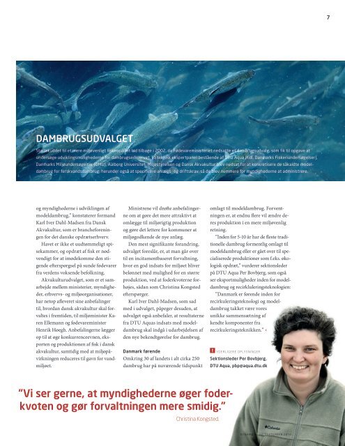 Miljøvenligt fiskeopdræt - Danmarks Tekniske Universitet