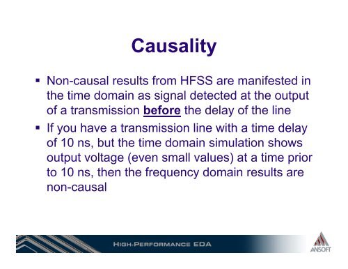 3D Simulations for Signal Integrity