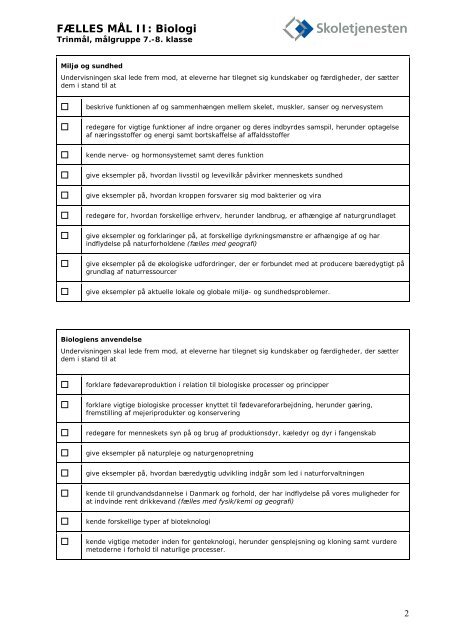 Biologi 7.-8. klasse - Skoletjenesten