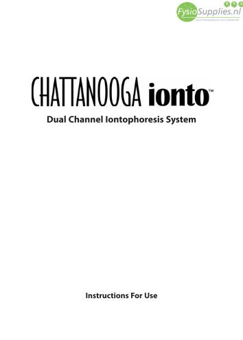 Dual Channel Iontophoresis System - FysioSupplies