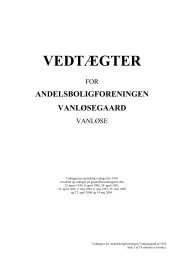 Vedtægter [PDF] - A/B Vanløsegaard