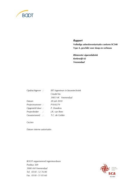 Bijlage 2 Asbestinventarisatierapport - Gemeente Veenendaal