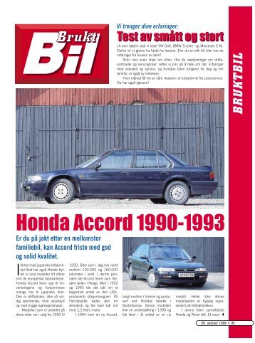 Honda Accord - BilNorge.no