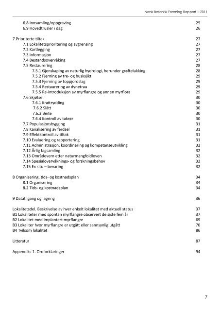 Forslag til handlingsplan for myrflangre Epipactis palustris (L ...
