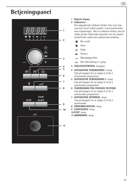 Opskrifter på automatisk tilberedning - Electrolux