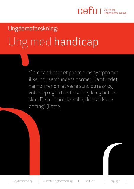 Dare organisere Hele tiden Ung med handicap - Center for Ungdomsforskning