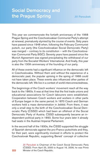 Politics of the past: the use and abuse of history - Socialists ...