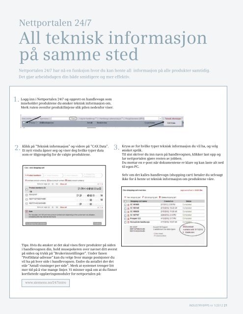 Industry@pps 1/2012 - Siemens AS