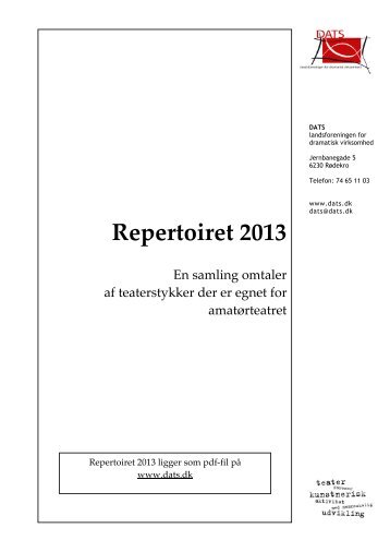 Repertoiret 2013 - DATS