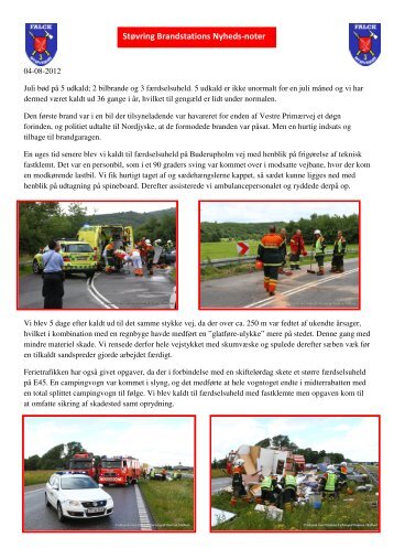 Nyhedsnoter fra Oktober 2011 til Juli 2012 - Støvring Brandstation