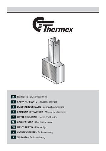 EMHÆTTE - Brugervejledning CAPPA ASPIRANTE ... - Thermex