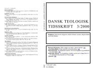 DANSK TEOLOGISK TIDSSKRIFT 3/2000 - Anis