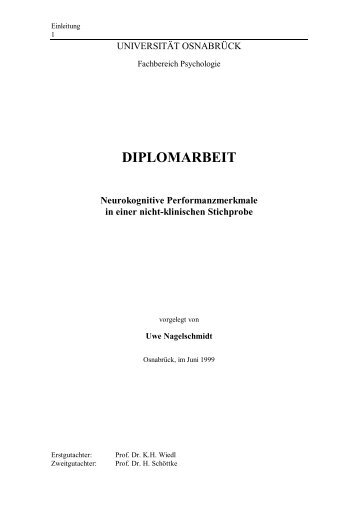 DIPLOMARBEIT - Universität Osnabrück