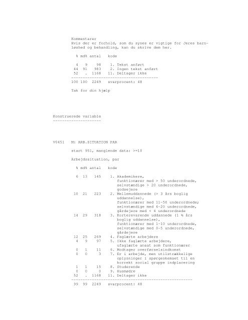 Infertilitetskohorte (forskningsprojekt COMPI) - DDA Samfund ...