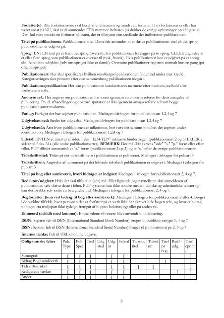 PUF- brugervejledning - Københavns Universitet