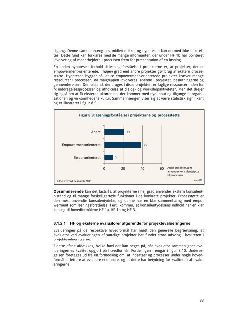 EVALUERING AF PROJEKTER DER HAR ... - Oxford Research