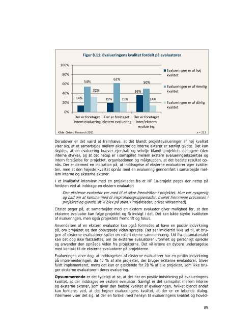 EVALUERING AF PROJEKTER DER HAR ... - Oxford Research