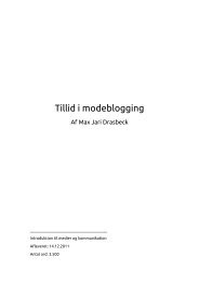 Tillid i modeblogging - max drasbeck