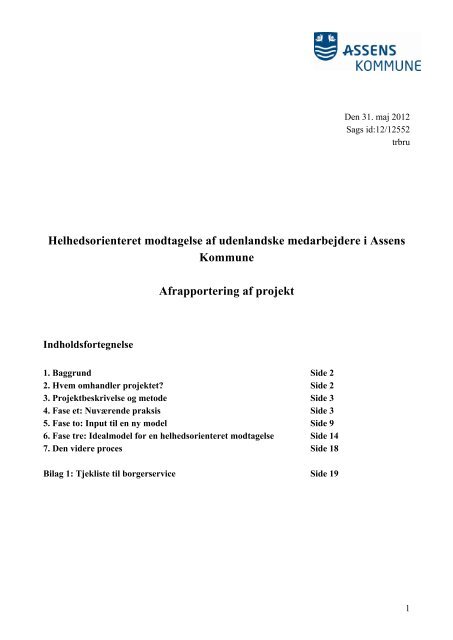 Helhedsorienteret modtagelse af udenlandske medarbejdere i ...