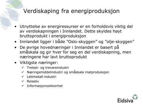 Innlandet som energiprodusent - NINA