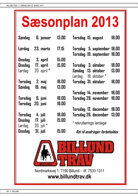 program - Billund Trav