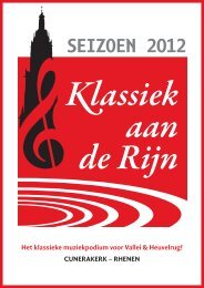 SEIZOEN 2012 - Klassiek aan de Rijn