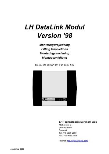 LH DataLink Modul Version '98 - TeeJet