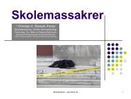 Skolemassakrer - PowerPoints udarbejdet for dansk politi - Ferrer.dk