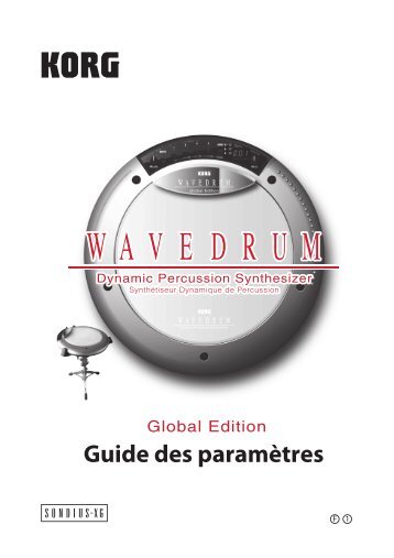 WAVEDRUM Global Edition Guide des paramètres - Korg