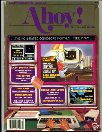 Ahoy! Magazine December 1986 - Commodore Computers