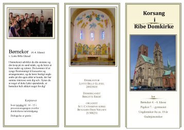 Kor folder - Ribe Domkirke